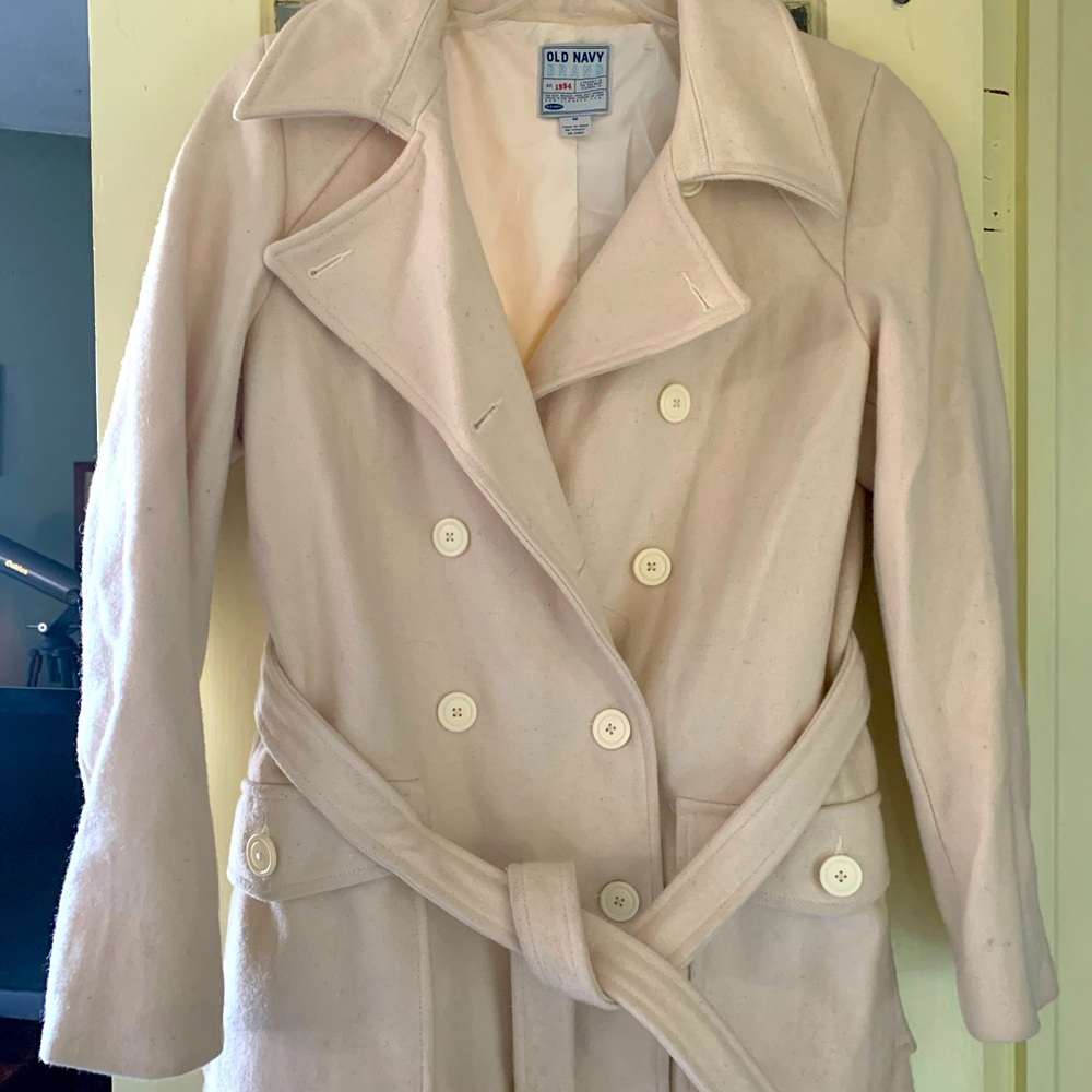 Cream Pea Coat